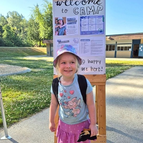 Kennedy's first day at Camp!