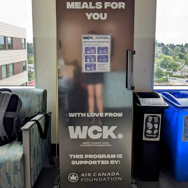 The WCK freezer at BC Children's Hospital